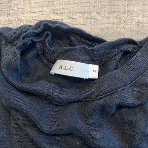 A.L.C. Cut out t shirt in very deep grey size M